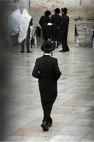 Boy at Western Wall