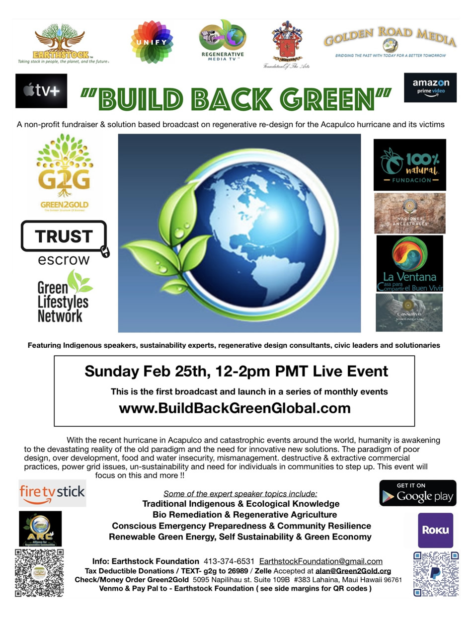 Build Back Green poster